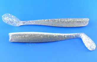 AT Products 4" Sandeel Soft Body - White Silver Sparkle (3pcs)