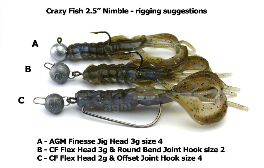 Crazy Fish Nimble Fishing Mold Lure Bait Mold Soft Plastic 60-100 mm