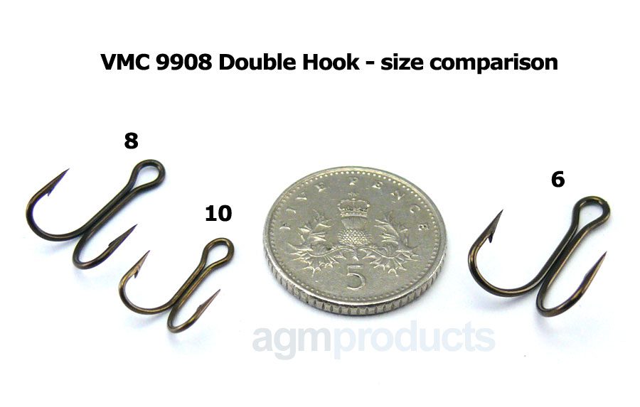 VMC 9908BZ Double Hook - Size 6 (10pcs)