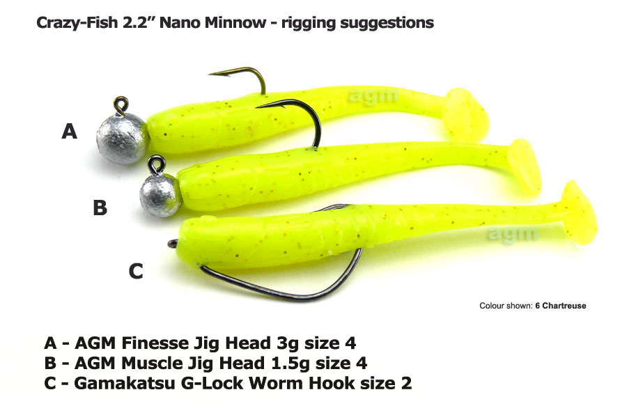 Crazy Fish 2.2" Nano Minnow - 12 Ultraviolet (8pcs)