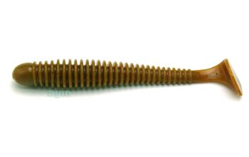 Crazy Fish 3.4in Floating Vibro Worm UV Motor Oil 5pcs