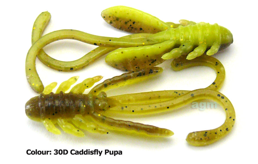 Crazy Fish 1.6" Allure - 30D Caddisfly Pupa (8pcs)