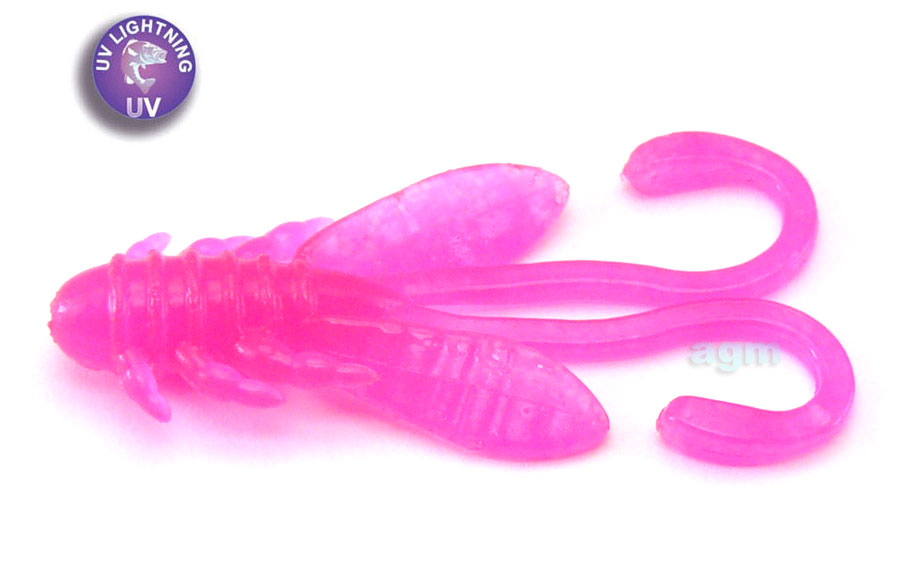 Crazy Fish 1.6" Allure - 76 Toxic Pink (8pcs)