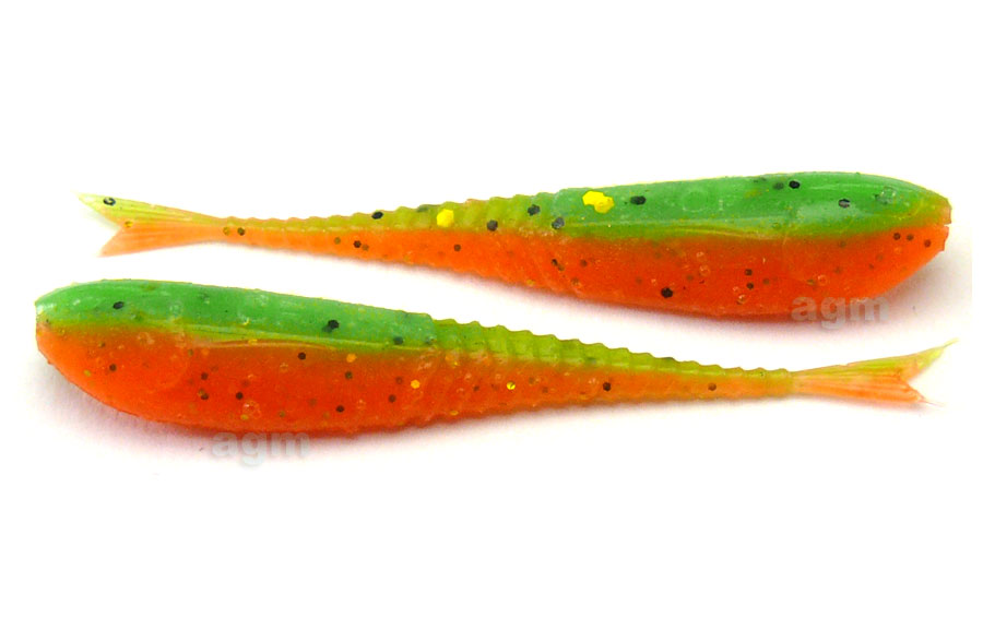 Crazy Fish 2" Floating Glider - 5D Orange Chartreuse (10pcs)