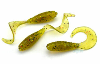 Crazy Fish 1" Angry Spin - 1 Olive (8pcs)