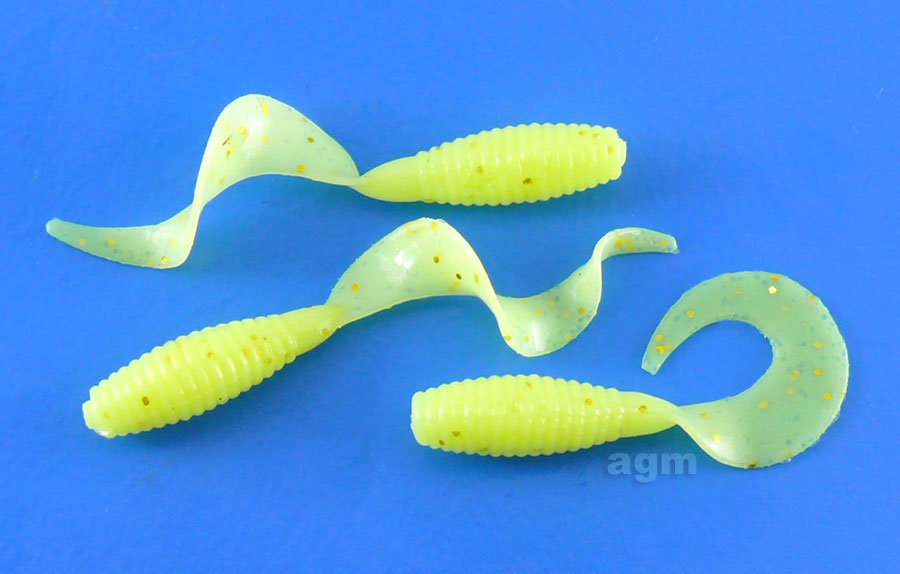 Crazy Fish 1" Angry Spin - 6 Chartreuse (8pcs)