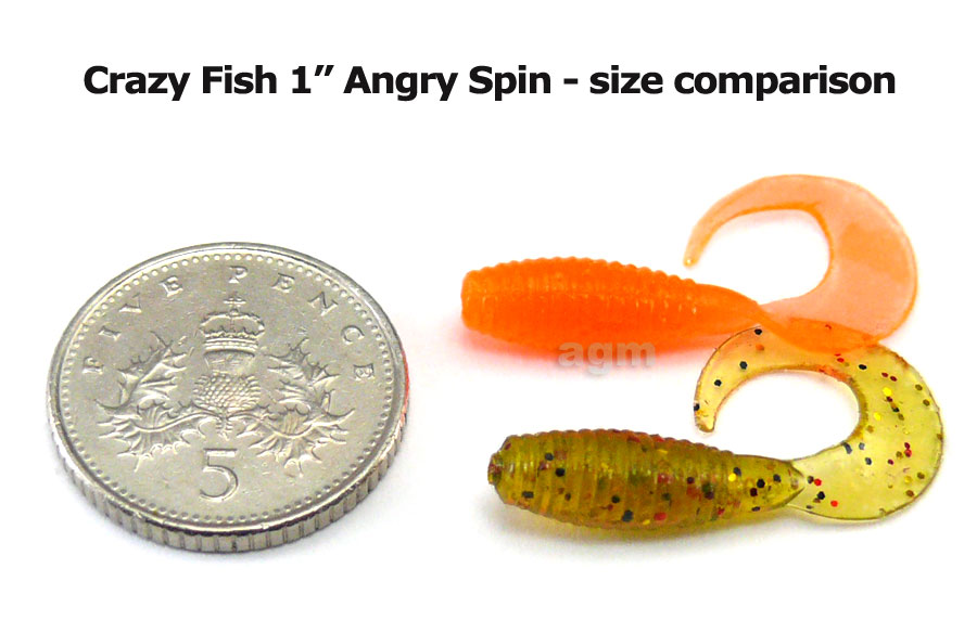 Crazy Fish 1" Angry Spin - 64 Fluo Orange (8pcs)