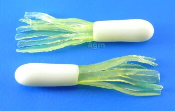 AGM 1.5" Mini Tube - White/Chartreuse (10pcs)