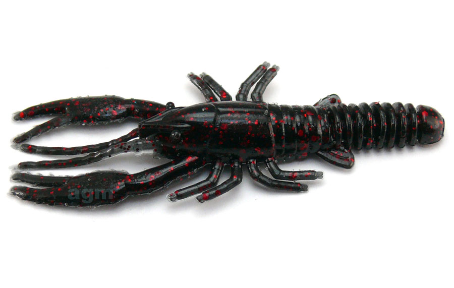 AGM 3" Crayfish - Black Red Flake (8pcs)
