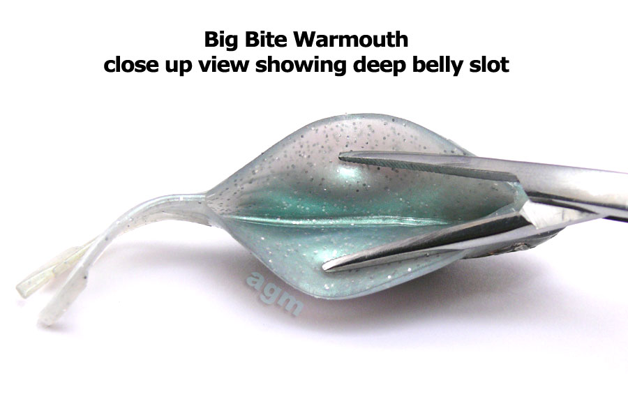 Big Bite 3.5" Warmouth - Chartreuse Bluegill (4pcs)