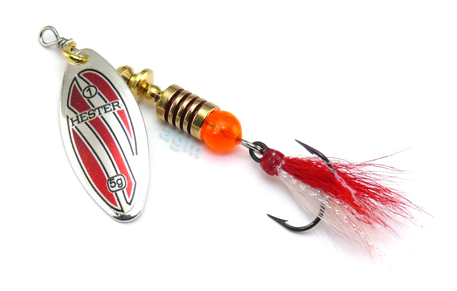 Hester Willow Fly Spinner 5g - Silver/Red