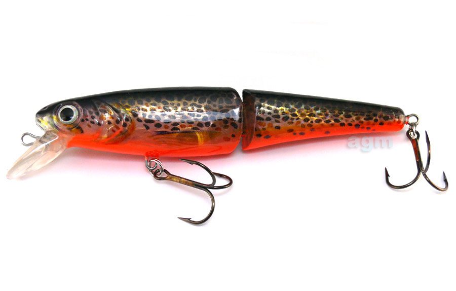 Hester 6" Jointed Trout Minnow Brook Trout/Orange Belly