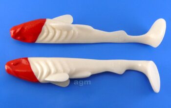 Crazy Fish 5" Tough - 59RH White Red Head (5pcs)