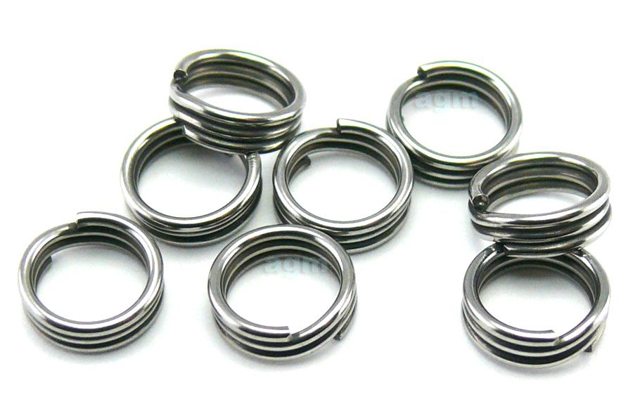  Premium Stainless Steel Split Rings Made in USA (#1 Heavy  Duty) : Sports & Outdoors