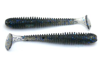 Crazy Fish 2" Vibro Worm - 29 Smoke (8pcs)