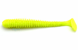 Crazy Fish 3.4" Floating Vibro Worm - 6 Chartreuse (5pcs)