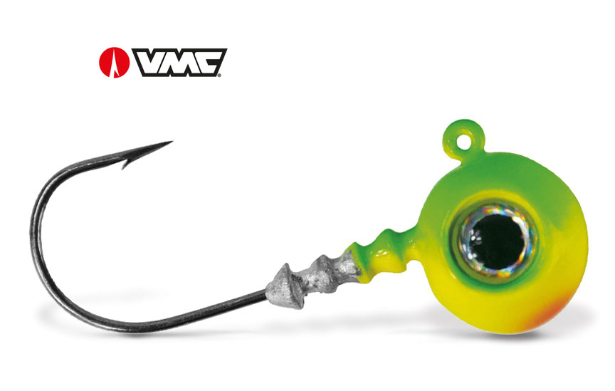 VMC Big Eye Jig Head 3.5g Chartreuse Lime - Size 2 (4pcs)