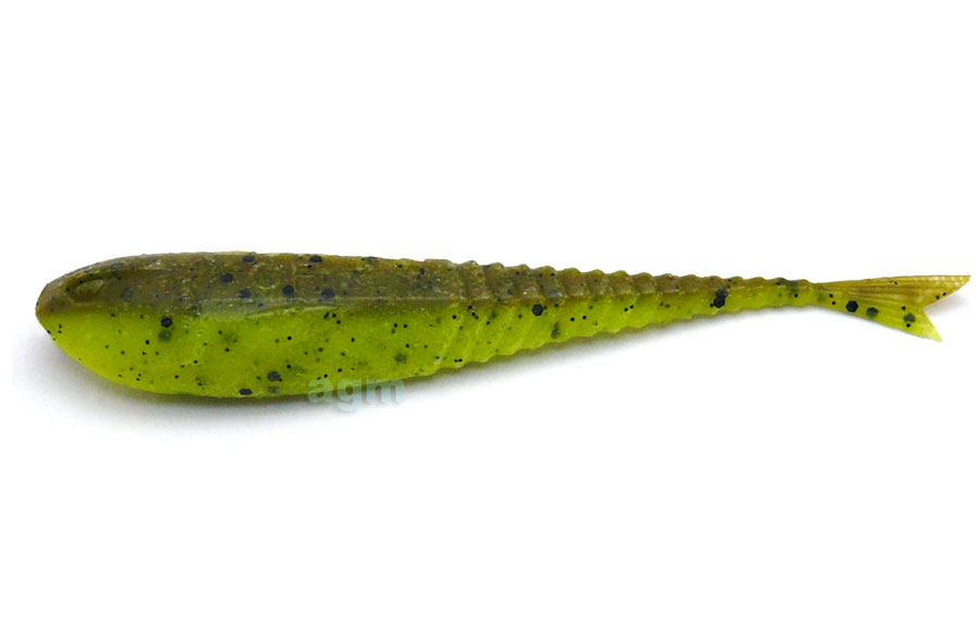 Crazy Fish 3.5" Floating Glider - 4D Swamp Chartreuse (8pcs)