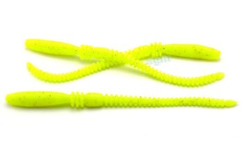 Crazy Fish 4" Cruel Leech - 6 Chartreuse (7pcs)