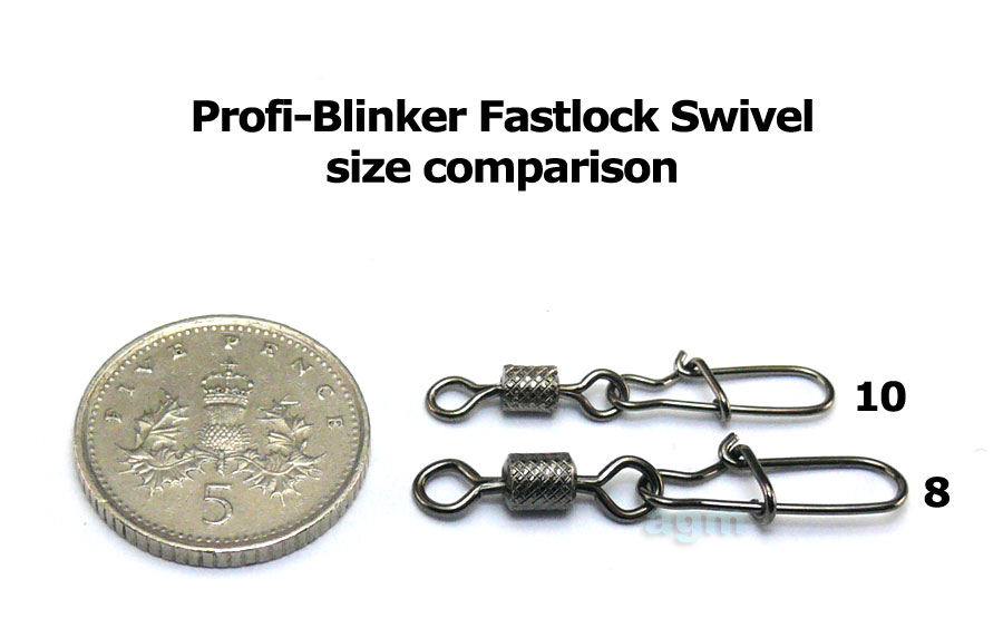 Profi-Blinker Fastlock Swivel - Size 10 (10pcs)
