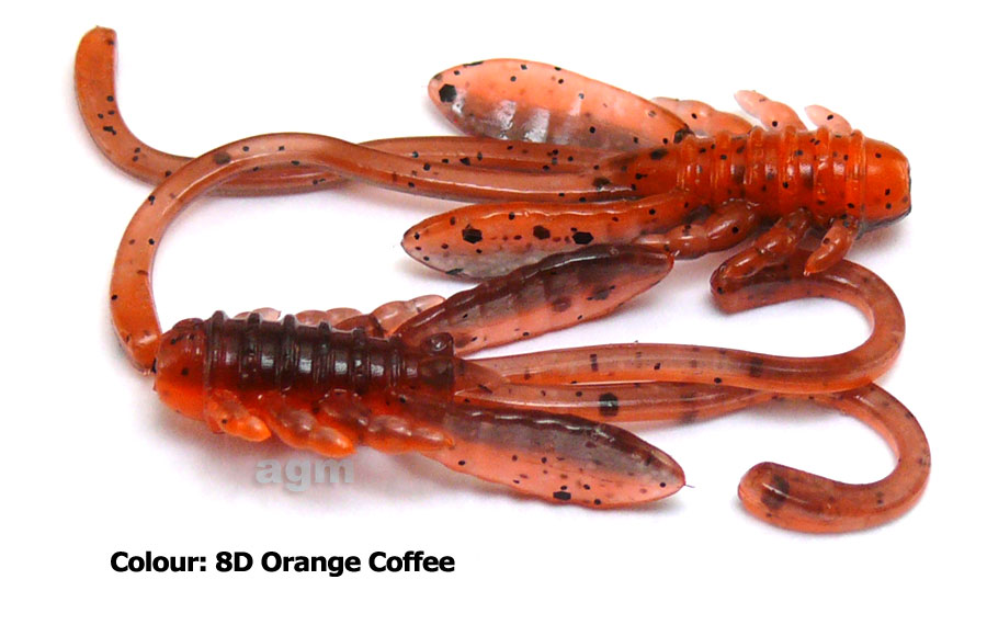Crazy Fish 1.6" Allure - 8D Orange Coffee (8pcs)