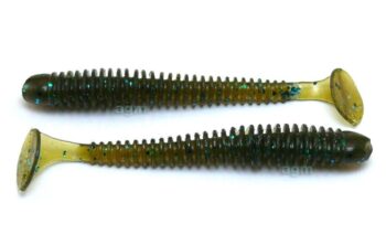 Crazy Fish 2" Vibro Worm - 42 Green Pumpkin Blue (8pcs)