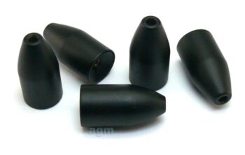 AGM Brass Worm Weight 7g - Matt Black (7pcs)