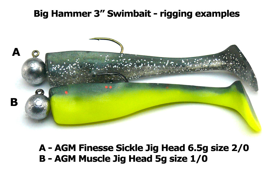 Big Hammer 3 Swimbait - Baitfish (5pcs)