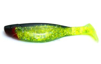 Relax 4" Kopyto Shad - Chartreuse Hologram/Black Back