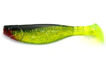Relax 5" Kopyto Shad - Chartreuse Holo/Black Back