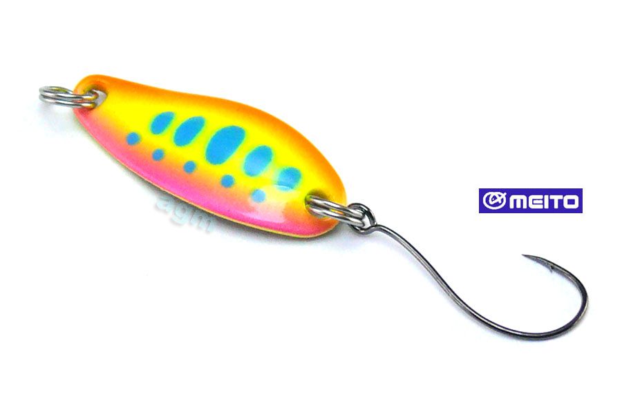 Crazy Fish Seeker Spoon 2.5g 37 Neon Yamame Brass