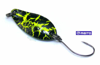 Crazy Fish Soar Spoon 1.8g - 101 Black Chart. Crackle/Silver