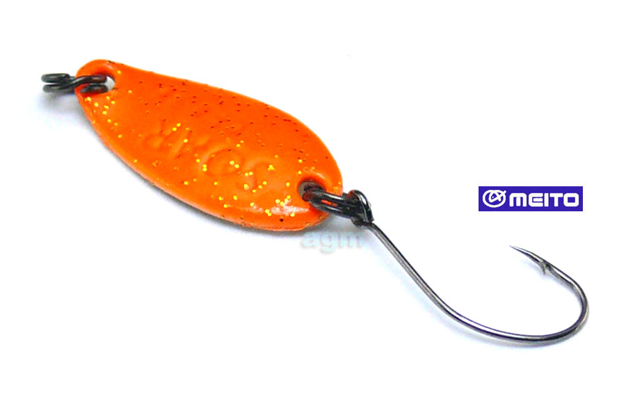Crazy Fish Soar Spoon 0.9g - 28 Orange Glitter