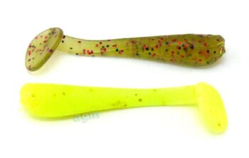 Crazy Fish 1.1in Nano Minnow Chart Blk Red Watermelon 16pcs