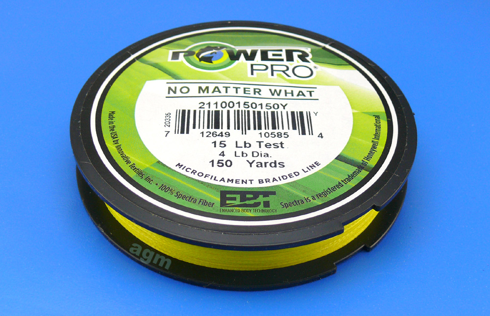 Power Pro Spectra Fiber Braided Fishing Line, Hi-Vis Yellow, 150YD/15LB