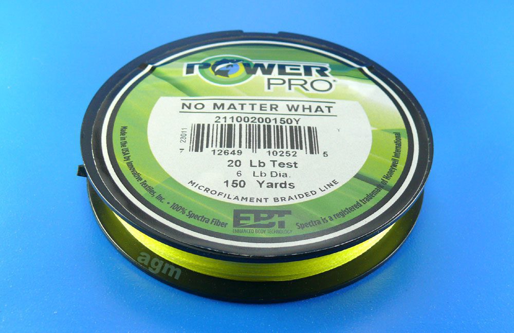 PowerPro braid 20lb (150yds) - Hi-Vis Yellow