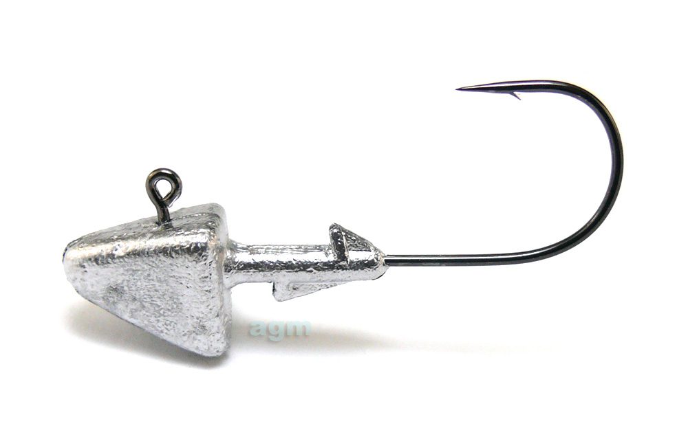 5pcs Fish Wow 3oz Shad Jig Head 32786 Mustad Hook