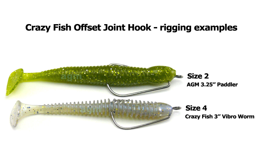 Crazy Fish Offset Joint Hook - Size 8 (5pcs)