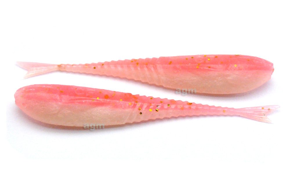 Crazy Fish 2" Floating Glider - 9D Pink/Snow (10pcs) - AGM Lure Fishing