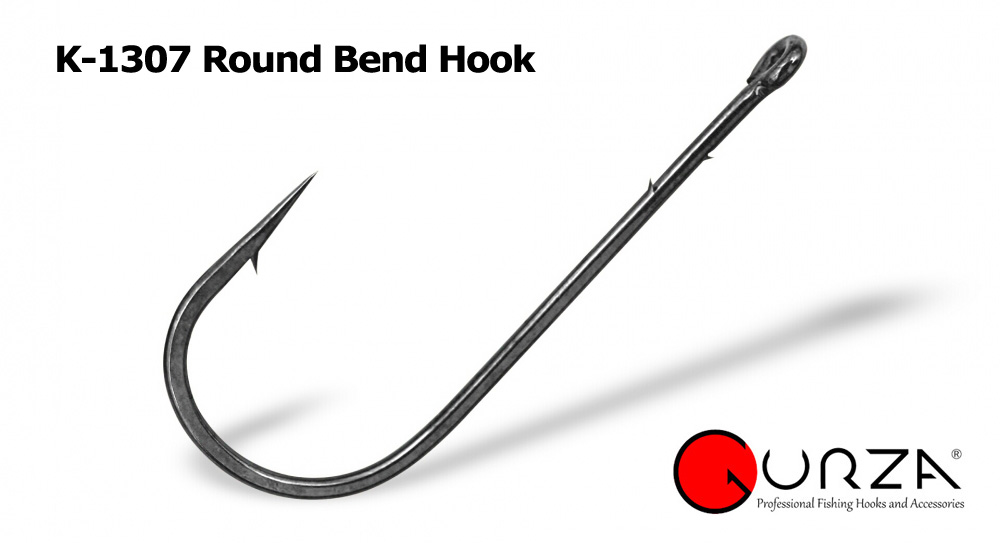 Gurza K-1307 Round Bend Hook - Size 3/0 (7pcs)