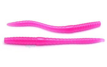 Crazy Fish 2.8in Classic Floating Worm Pink 12pcs