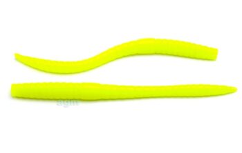 Crazy Fish 2.8" Classic Floating Worm - 6 Chartreuse (12pcs)