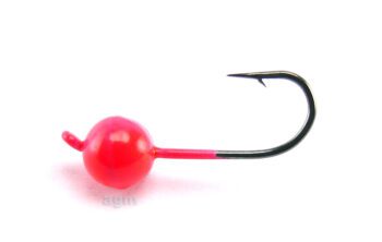 Crazy Fish Tungsten Jig Head Pink 1.35g Size 8 3pcs
