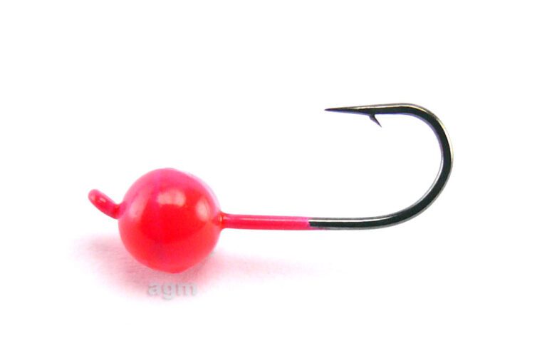 Crazy Fish Tungsten Jig Head Pink 1.35G Size 8 3Pcs