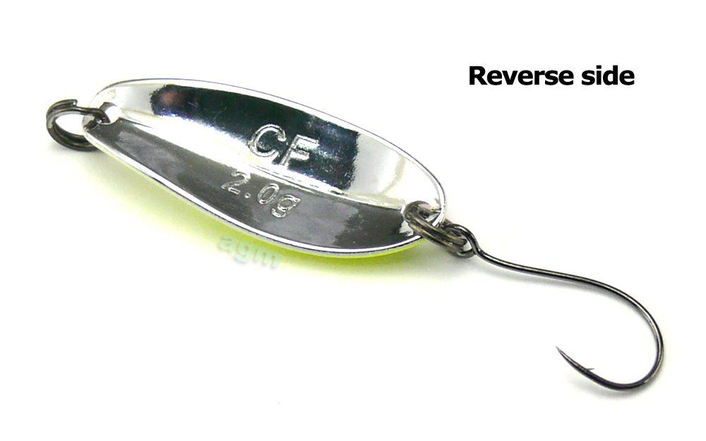 Crazy Fish Seeker Spoon 2g 25 Chartreuse/White/Pink