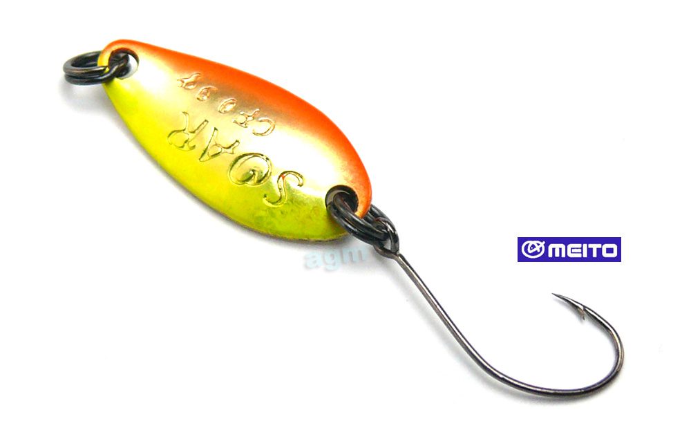 Crazy Fish Soar Spoon 0.9g 20 Brass/Orange/Yellow