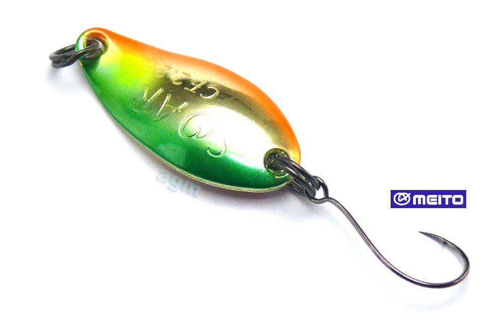 Crazy Fish Soar Spoon 2.2g 36 Brass/Orange/Green