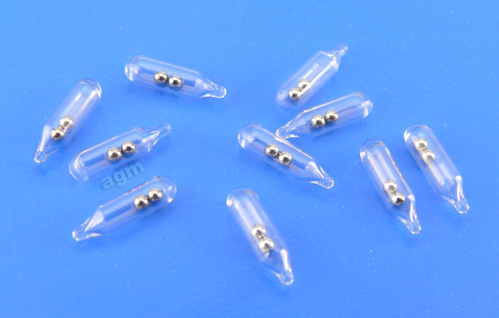 Glass Tube Rattle AGM Glass Lure Rattle Micro 10pcs