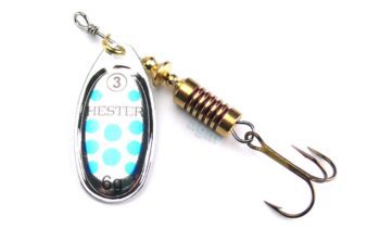 Hester Osprey Spinner 6g - Silver/Blue Spots
