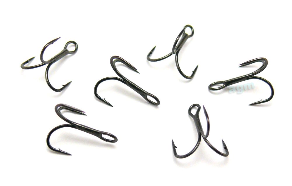 Treble hooks. Treble hooks